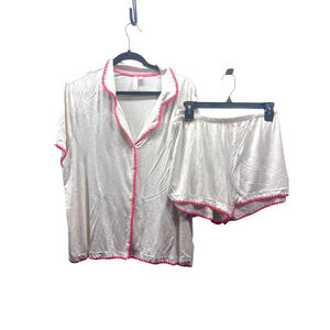 Joyspun Pajama Set Plus Size 3X Shorts Tan Jersey Knit